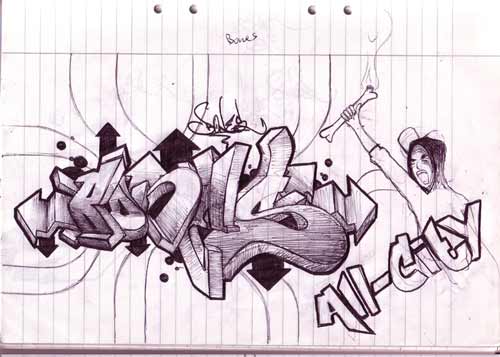 Detail Membuat Graffiti Di Kertas Nomer 16