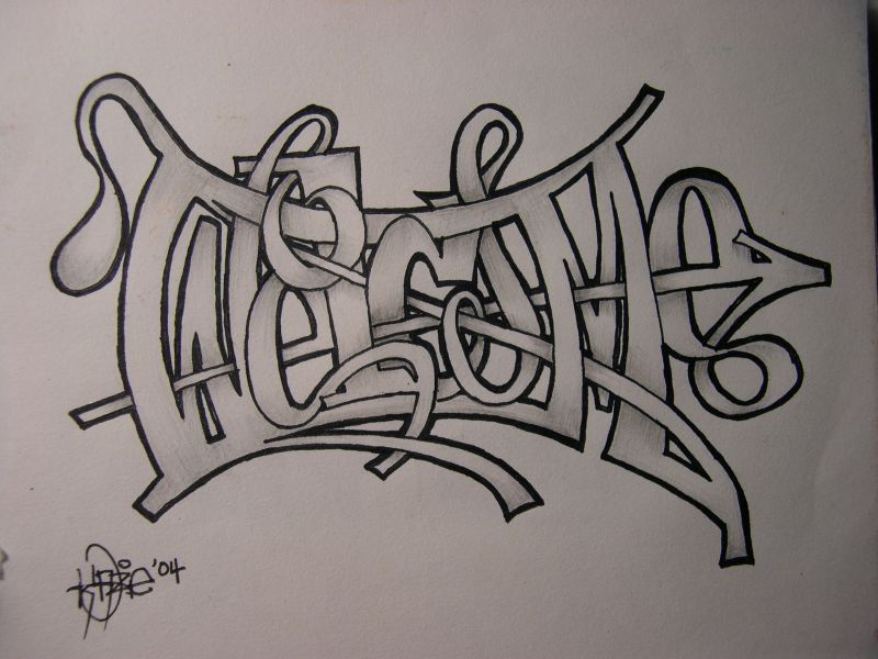 Detail Membuat Graffiti Di Kertas Nomer 30