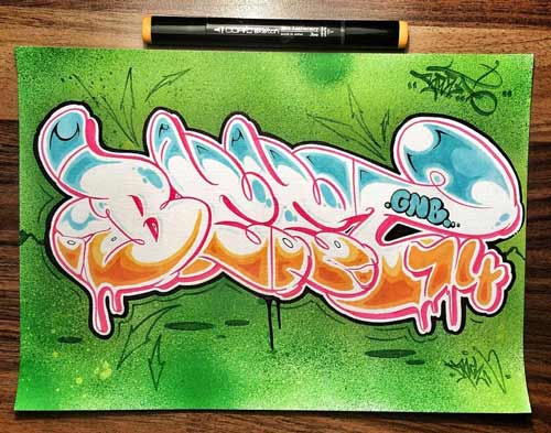 Detail Membuat Graffiti Di Kertas Nomer 33