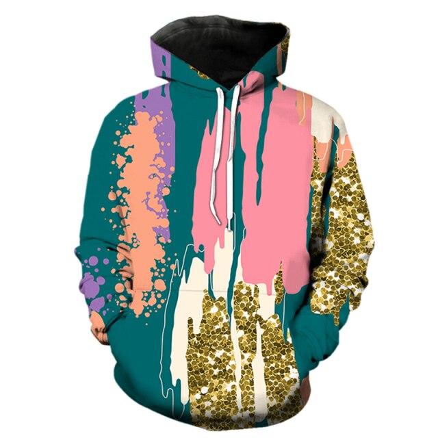 Detail Mens Cool Abstract Graffiti Printed Streetwear Pullover Hoodies Nomer 24