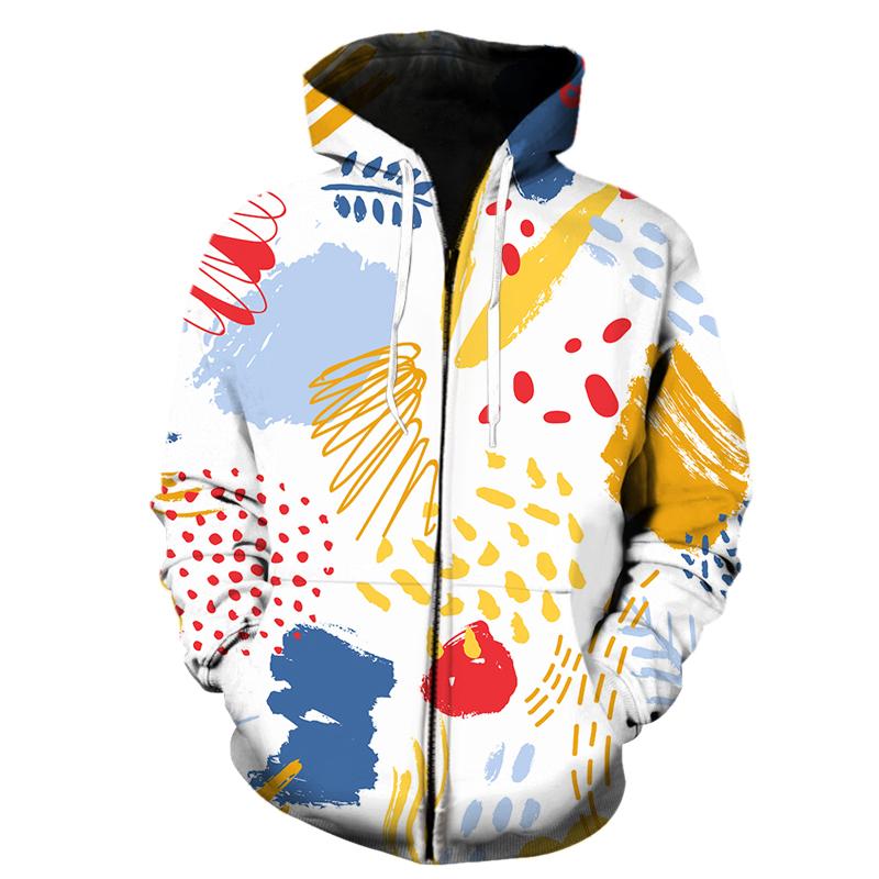 Detail Mens Cool Abstract Graffiti Printed Streetwear Pullover Hoodies Nomer 50