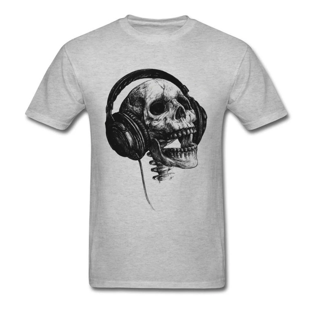 Detail Mens White Organic Cotton Graffiti Skull Print T Shirt Nomer 10