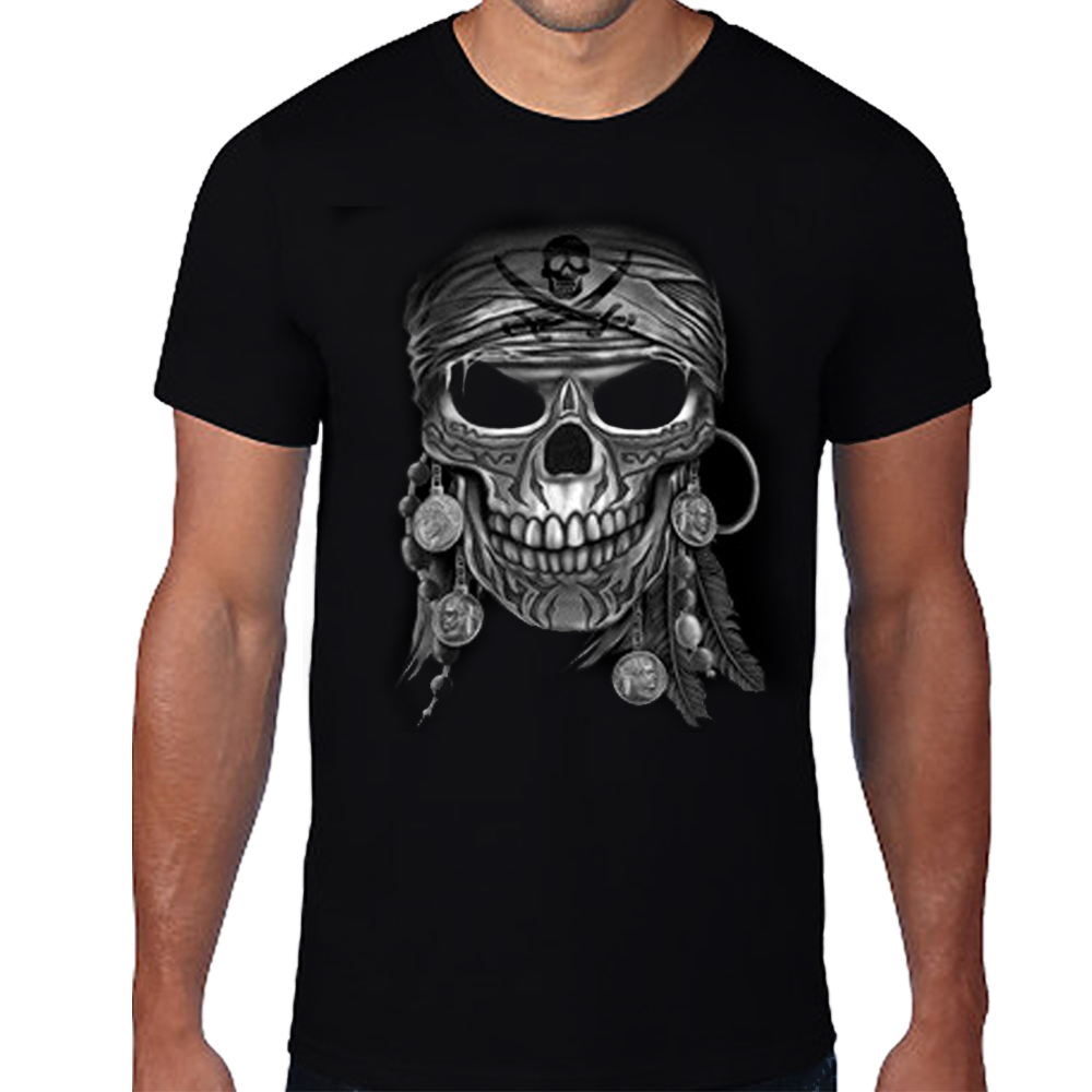 Detail Mens White Organic Cotton Graffiti Skull Print T Shirt Nomer 20