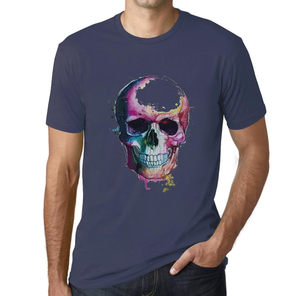 Detail Mens White Organic Cotton Graffiti Skull Print T Shirt Nomer 29