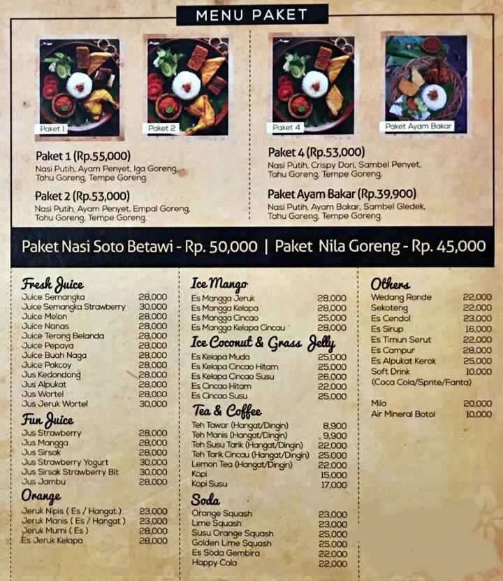 Detail Menu Warung Graffiti Daan Mogot Nomer 32