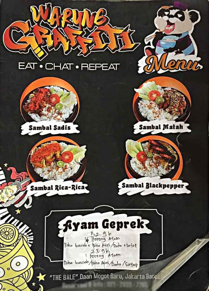 Detail Menu Warung Graffiti Daan Mogot Nomer 8