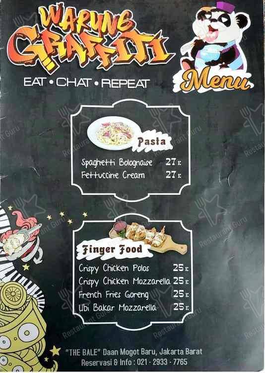 Detail Menu Warung Graffiti Daan Mogot Nomer 10