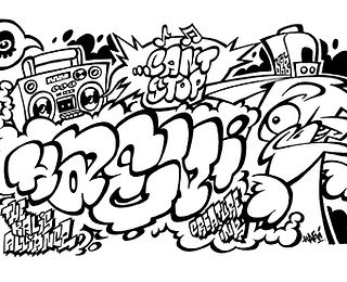 Detail Mewarnai Graffiti Wizard Nomer 31
