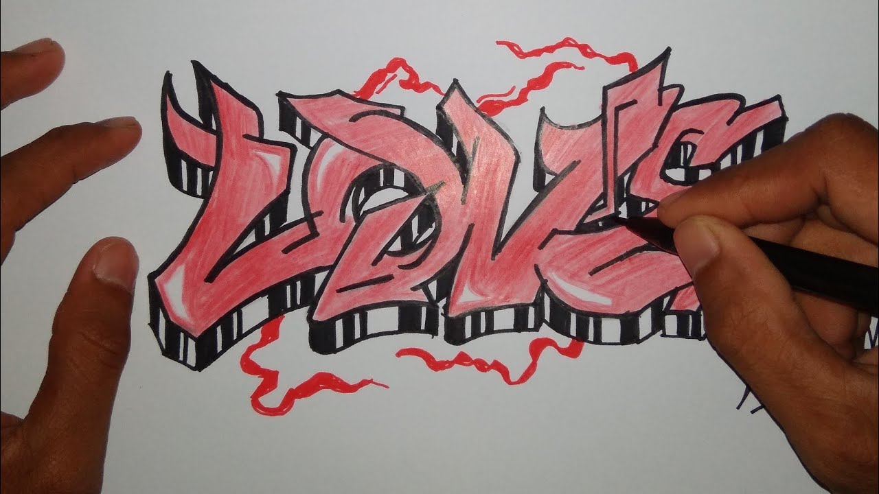 Detail Mewarnai Graffiti Wizard Nomer 33