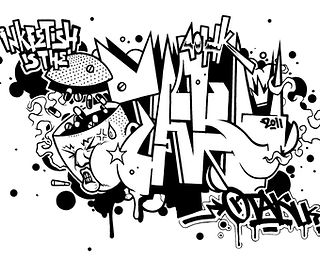 Detail Mewarnai Graffiti Wizard Nomer 46
