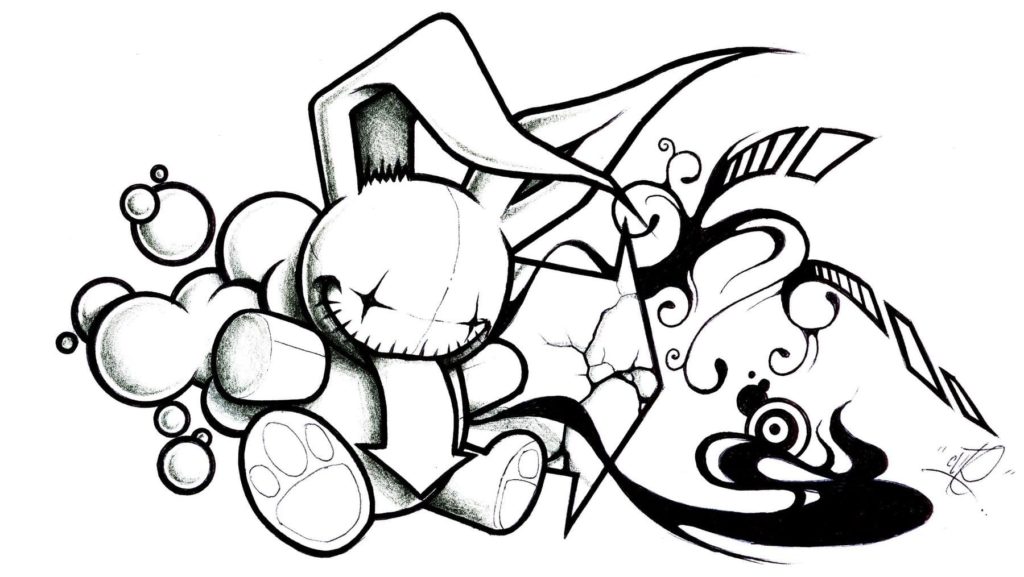 Detail Mewarnai Graffiti Wizard Nomer 49