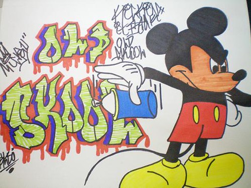 Detail Mickey Mouse Graffiti Nomer 41