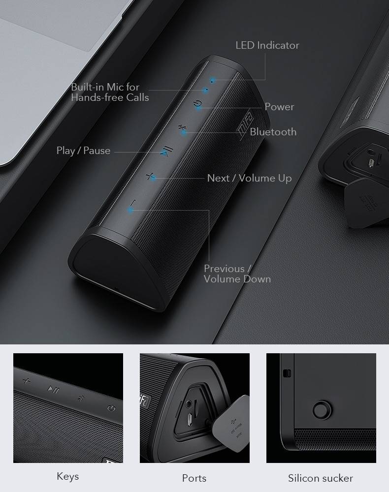 Detail Mifa Black Graffiti Bluetooth Speaker Nomer 21
