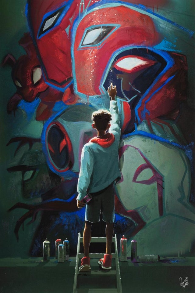 Detail Miles Morales Graffiti Art Nomer 24