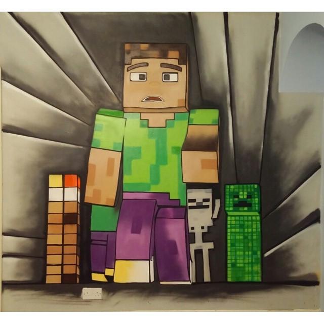 Detail Minecraft Graffiti Nomer 22