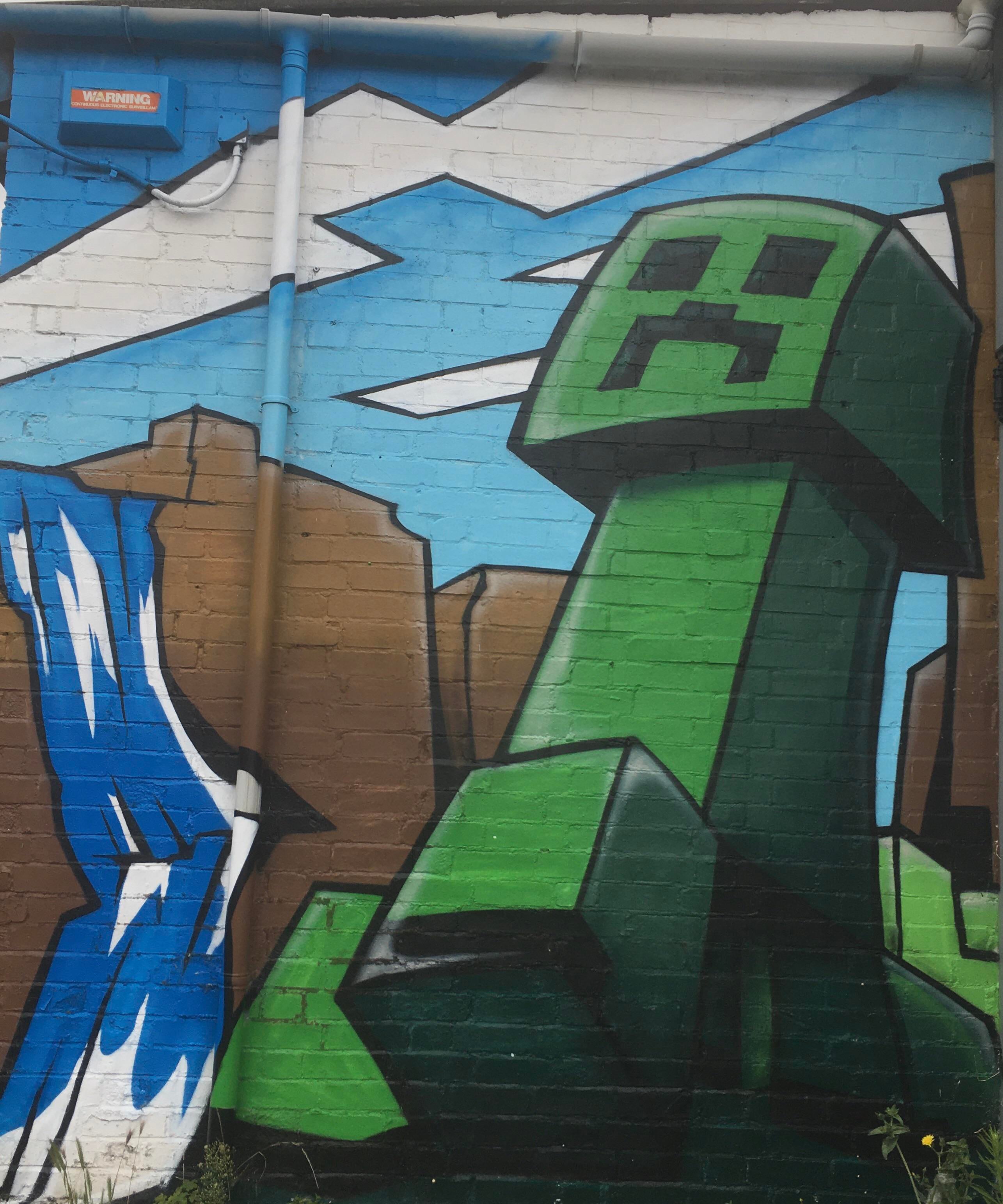 Detail Minecraft Graffiti Nomer 7