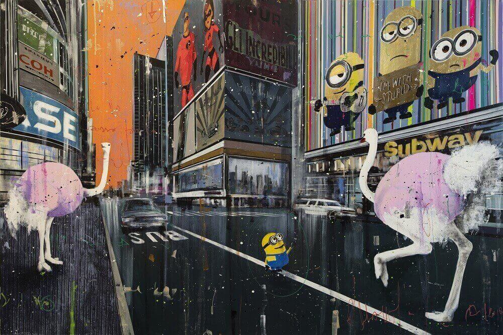 Detail Minion Graffiti Art Nomer 40