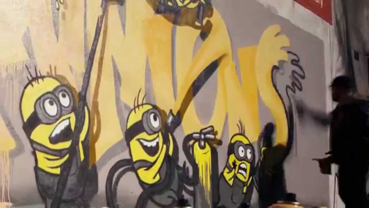 Detail Minion Graffiti Art Nomer 6