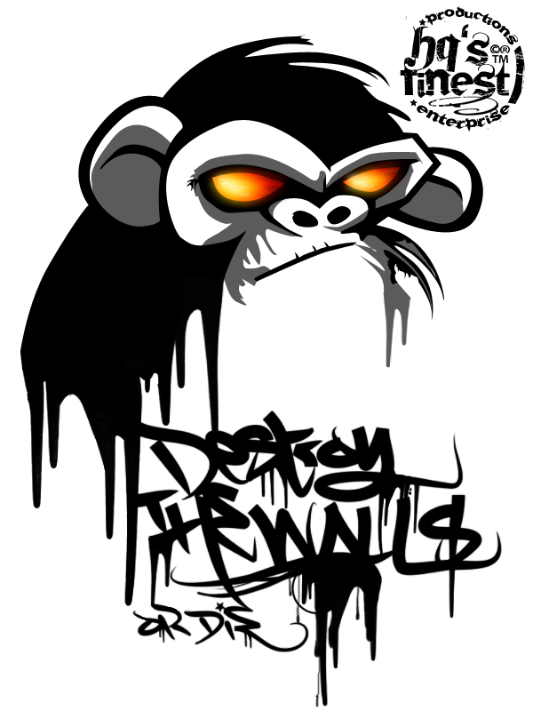 Detail Monkey Graffiti Nomer 3