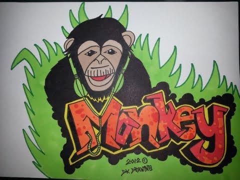 Detail Monkey Graffiti Nomer 33