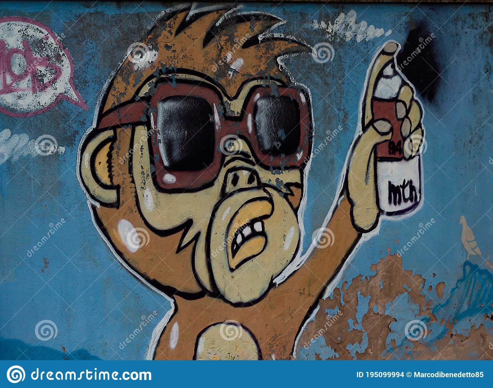 Detail Monkey Graffiti Nomer 5