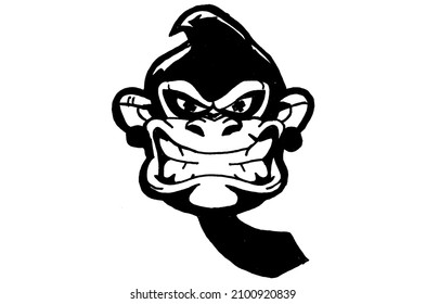 Detail Monkey Graffiti Character Nomer 47