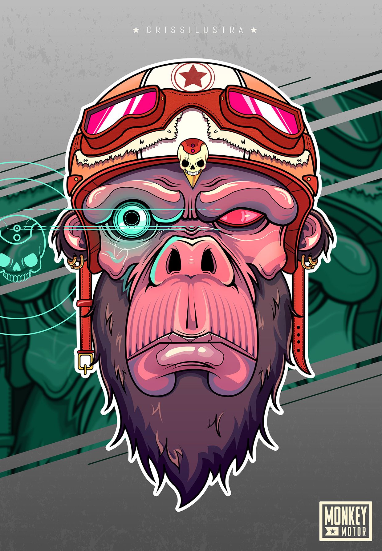 Detail Monkey Graffiti Character Nomer 9