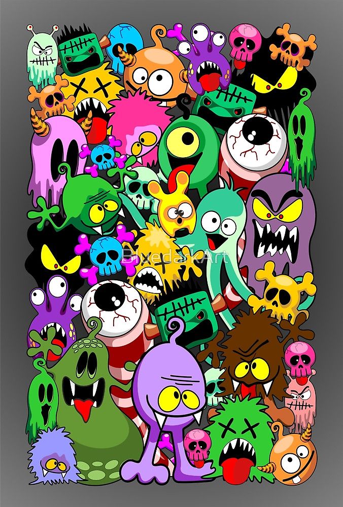 Detail Monster Cute Graffiti Nomer 21