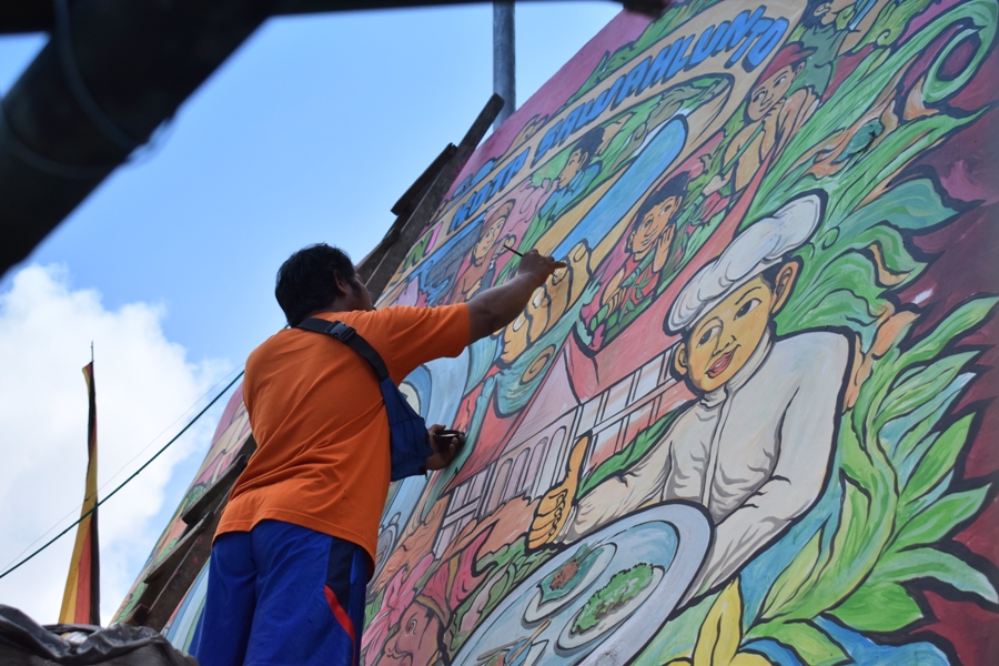 Detail Mural Graffiti Tema Daur Ulang Sampah Nomer 18