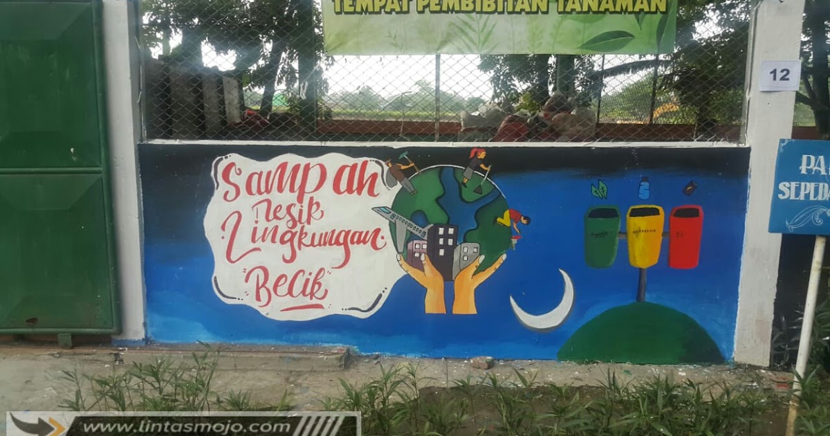 Detail Mural Graffiti Tema Daur Ulang Sampah Nomer 34