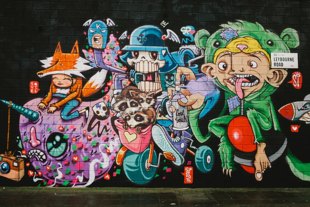 Detail Mural Graffiti Wallpaper Nomer 15