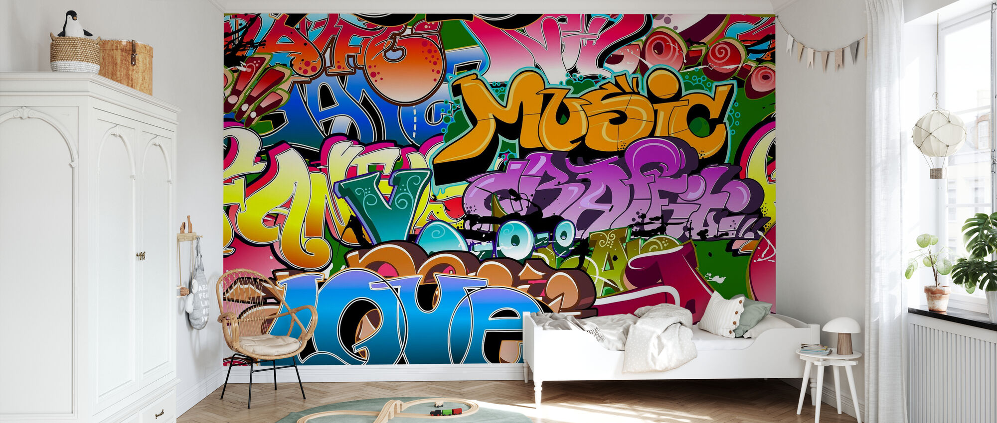 Detail Mural Graffiti Wallpaper Nomer 24