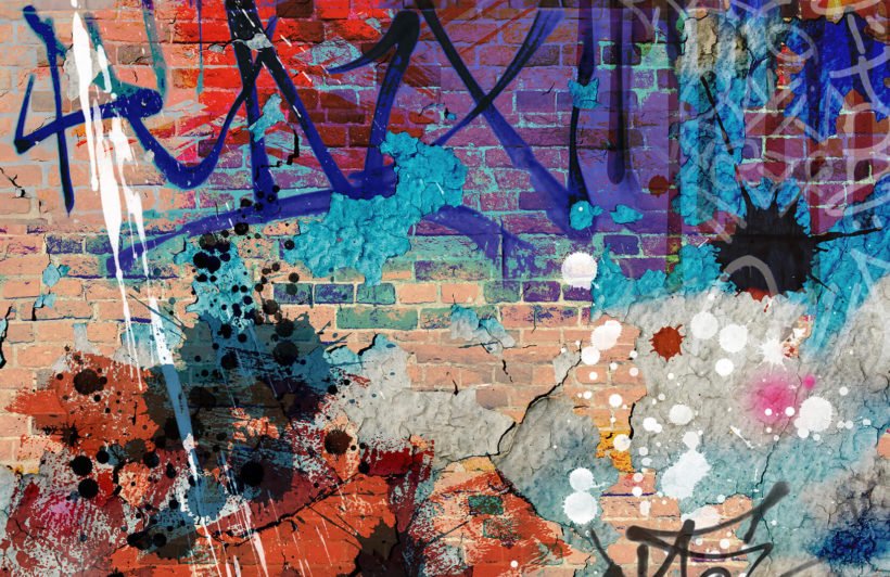 Detail Mural Graffiti Wallpaper Nomer 55