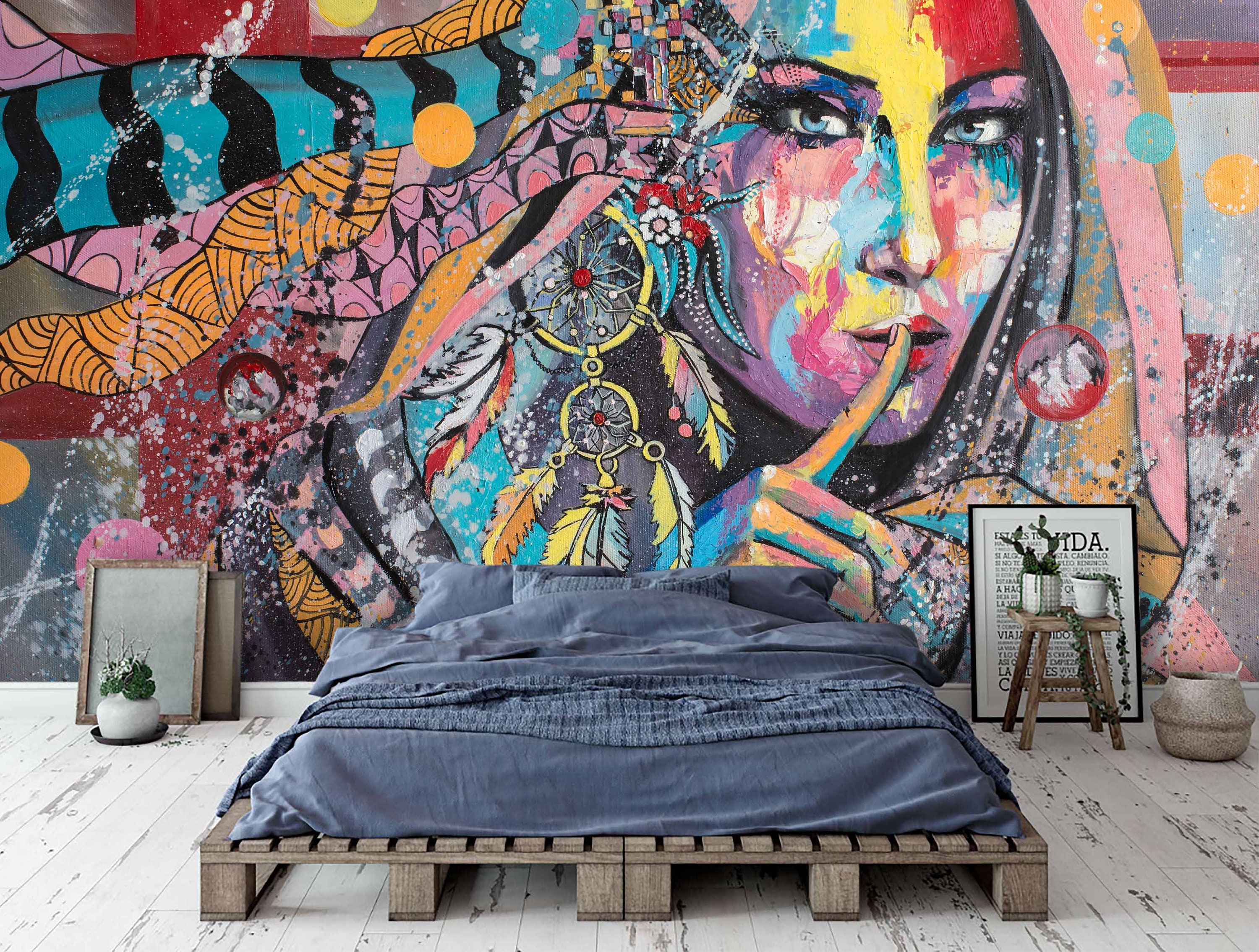 Detail Mural Graffiti Wallpaper Nomer 10