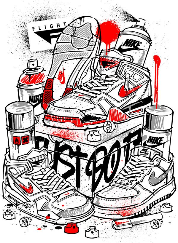Detail Nike Graffiti Art Nomer 37