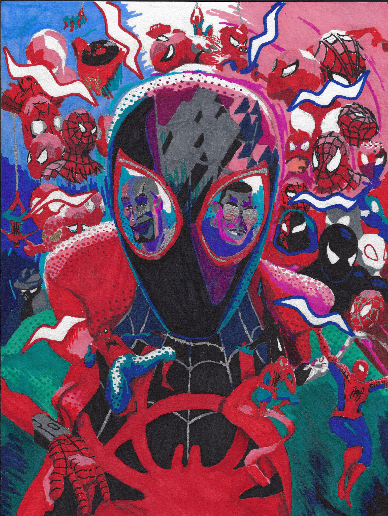 Detail No Expectations Graffiti Spiderman Into The Spider Verse Nomer 42