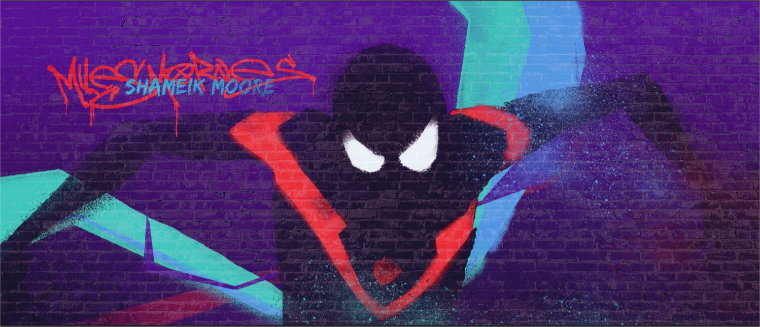 Detail No Expectations Graffiti Spiderman Into The Spider Verse Nomer 46