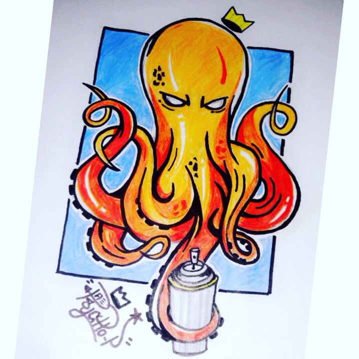 Detail Octopus Graffiti Nomer 31