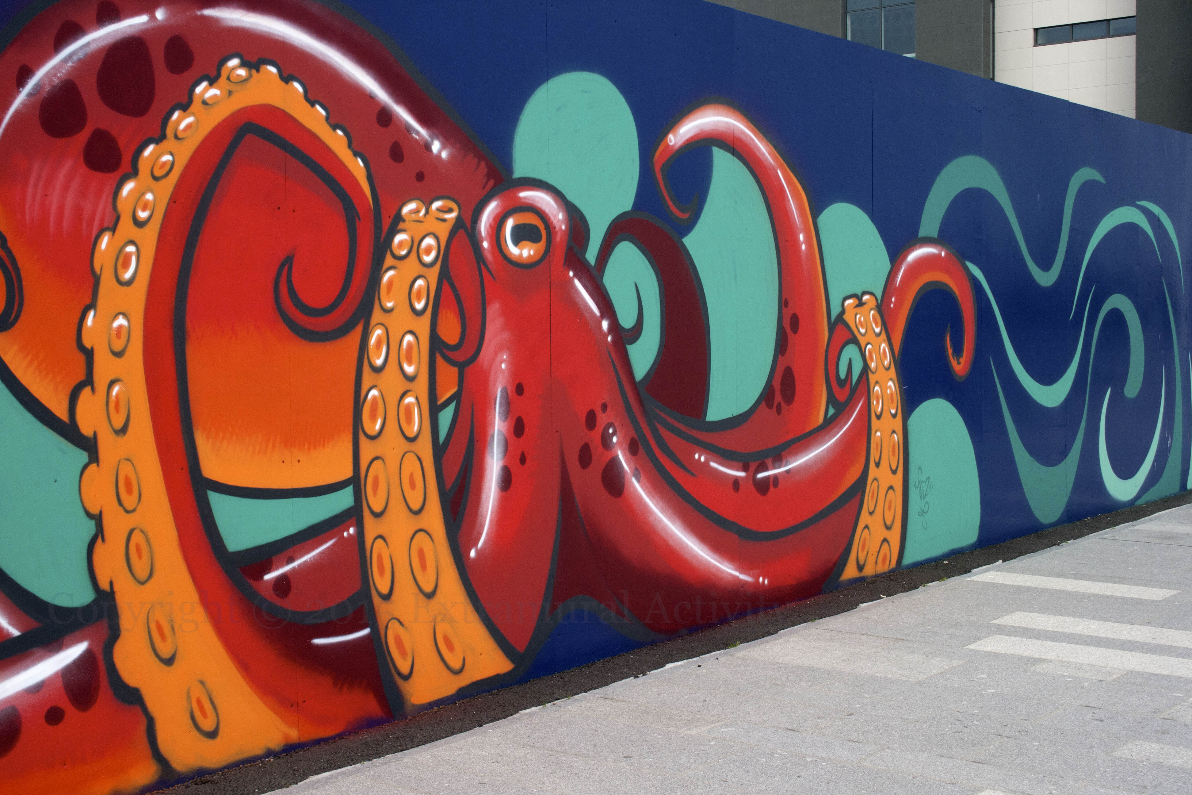 Detail Octopus Graffiti Art Nomer 19