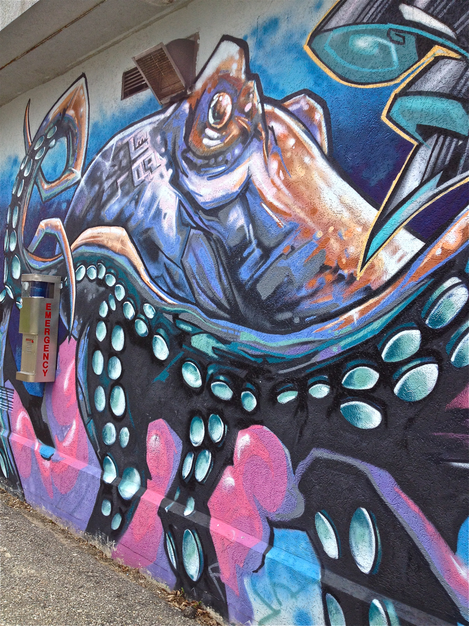Detail Octopus Graffiti Art Nomer 32
