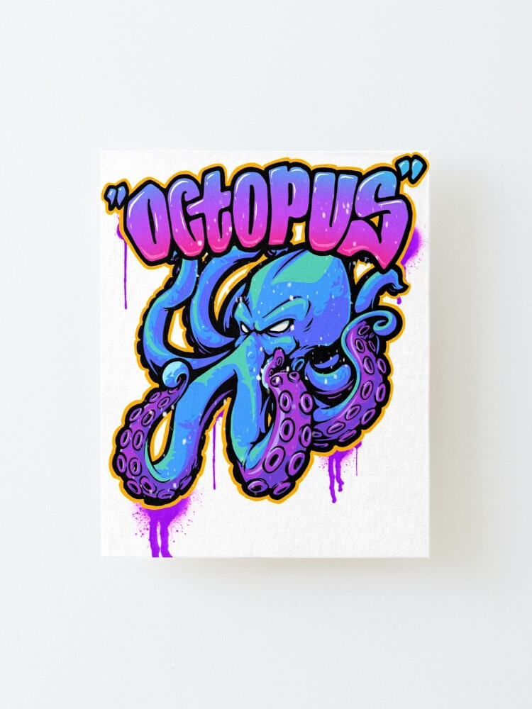 Detail Octopus Graffiti Art Nomer 51