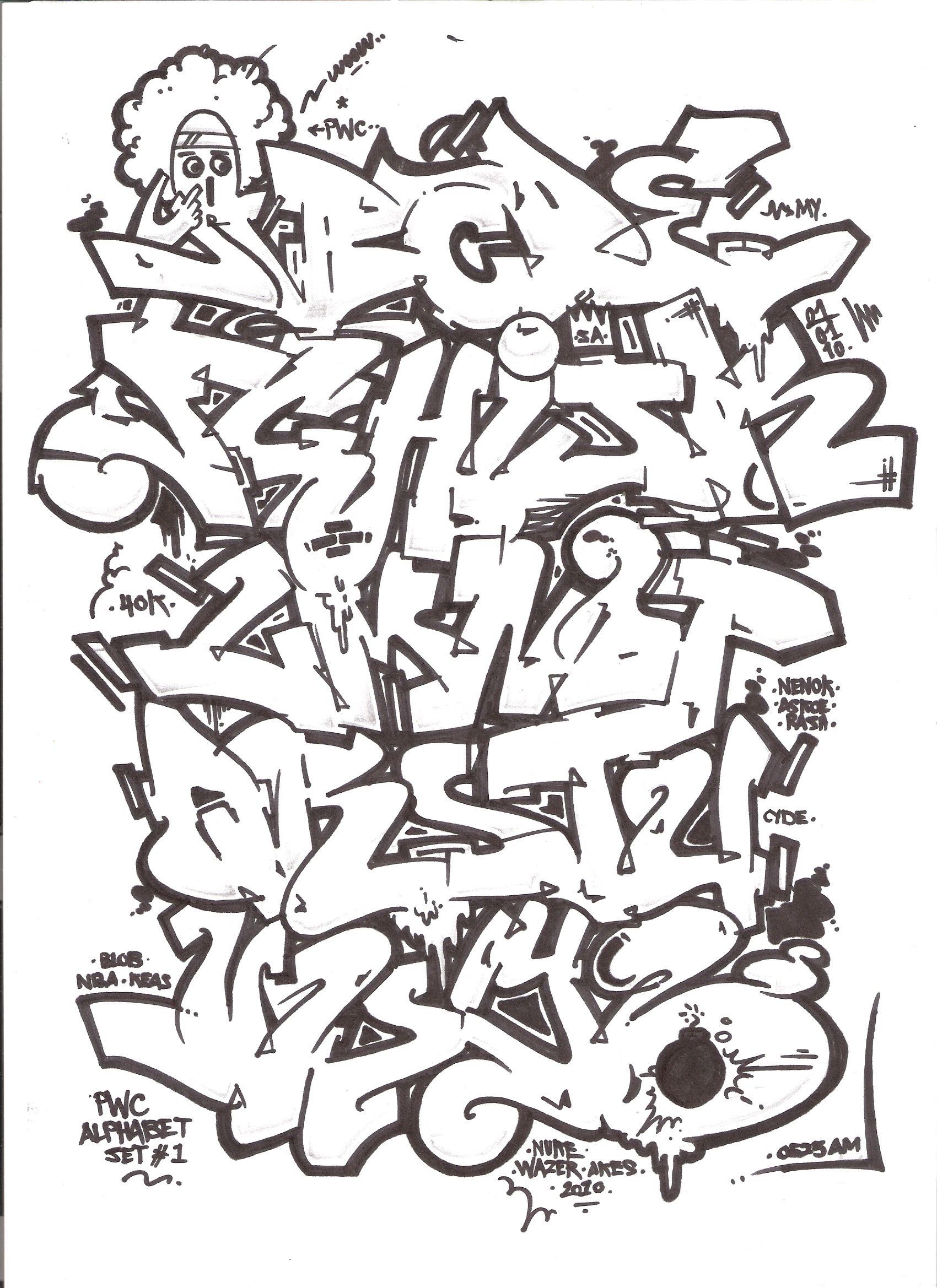 Detail Old School Graffiti Alphabet Nomer 21
