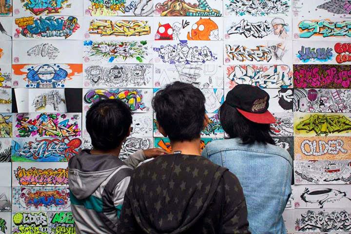 Detail Ones Graffiti Gardu House Nomer 45