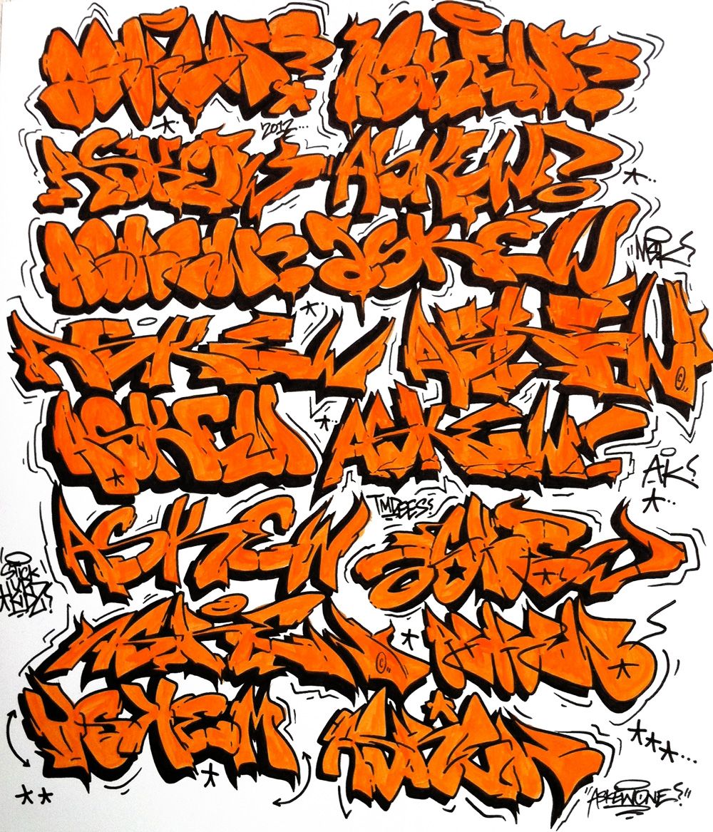 Detail Orange Graffiti Nomer 13