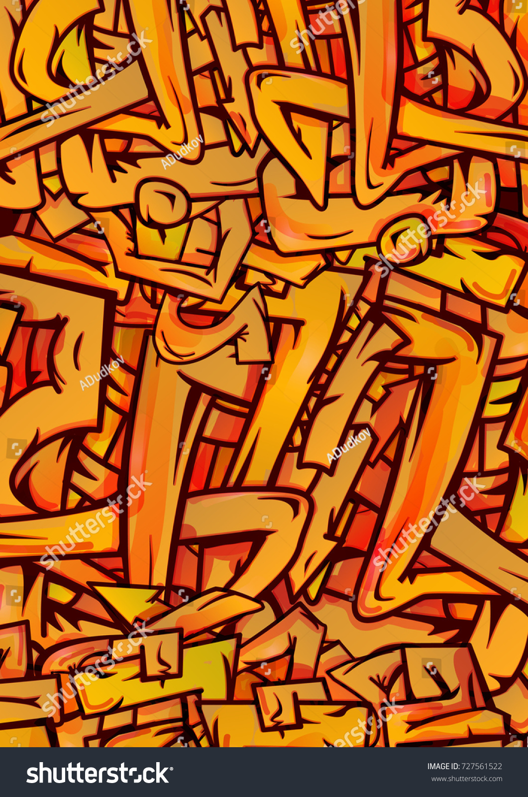 Detail Orange Graffiti Nomer 4