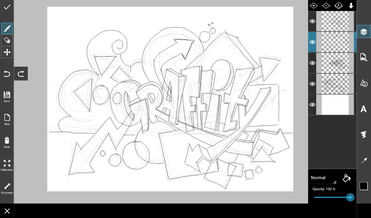 Detail Outline Store Graffiti Nomer 21