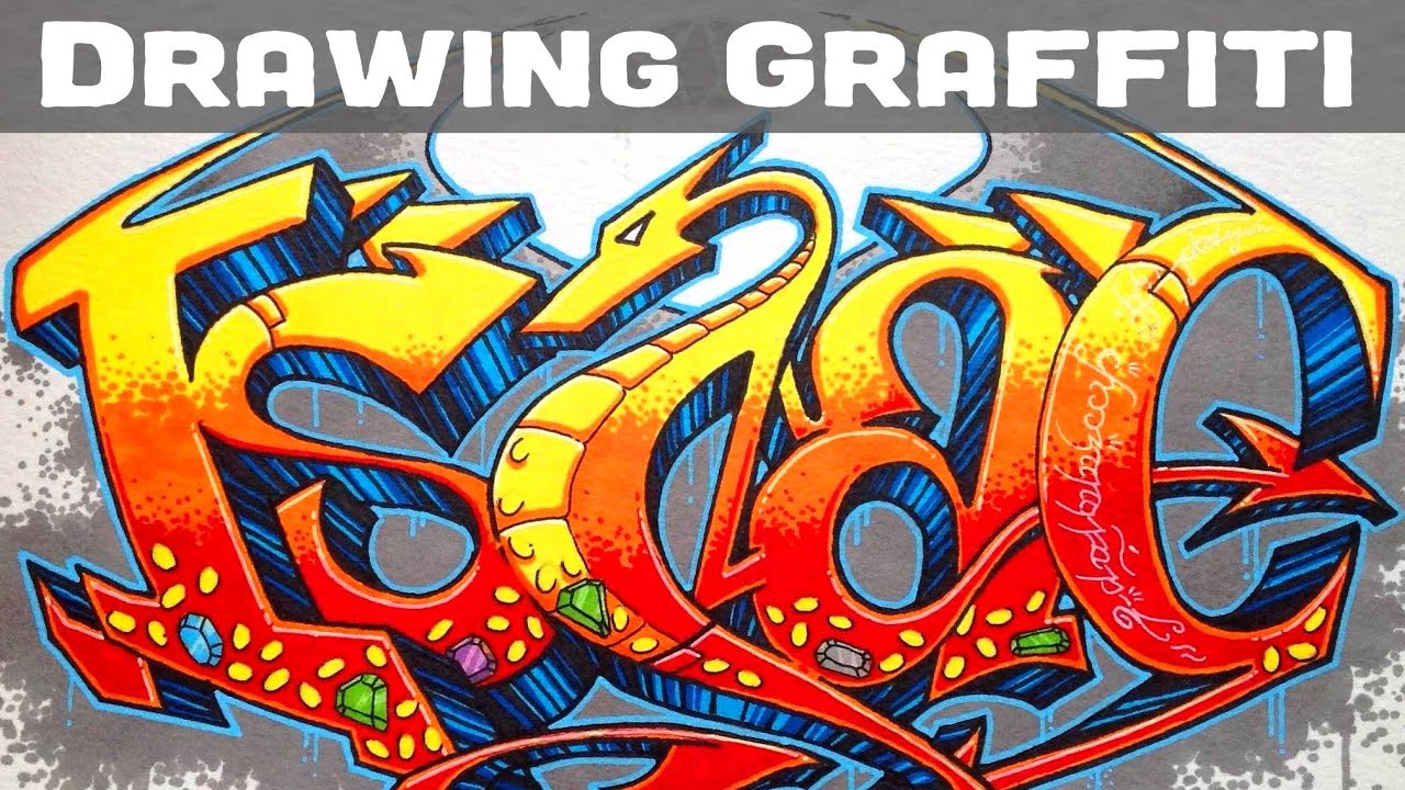Detail Outline Store Graffiti Nomer 44