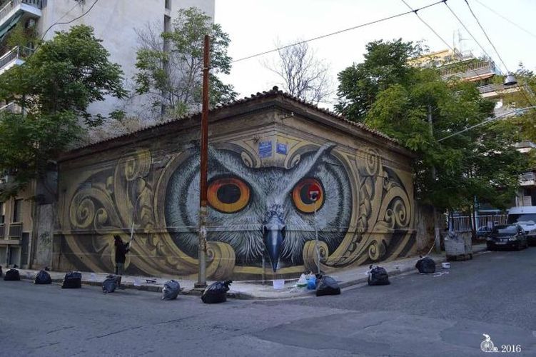 Detail Owl Graffiti Nomer 23