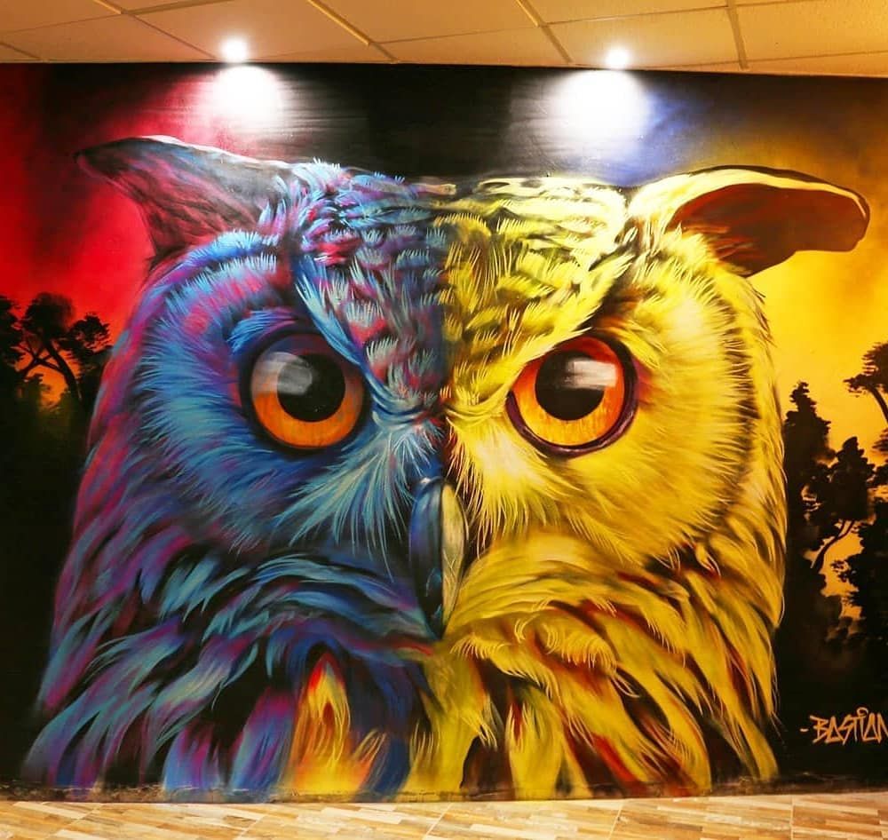 Detail Owl Graffiti Nomer 5