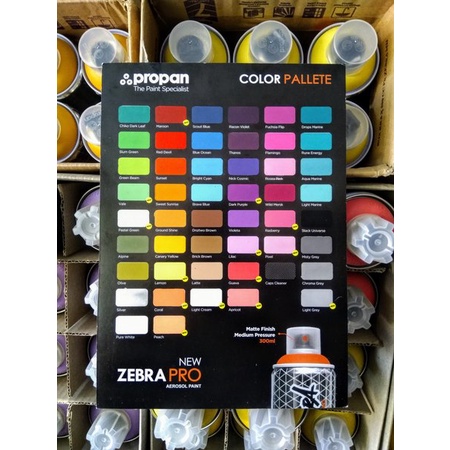 Detail Palet Warna Zebra Pro Graffiti Nomer 2